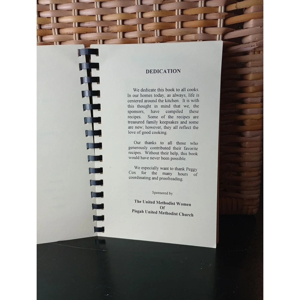 Pisgah United Methodist Church Kernersville, NC‎ Cookbook Spiral Vintage